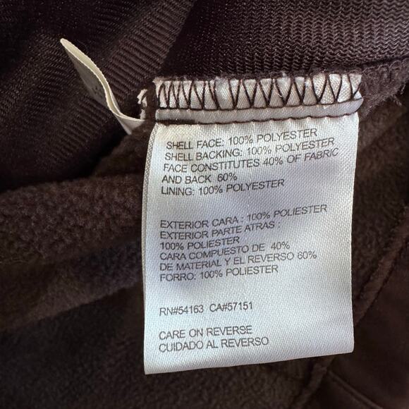 Cleveland Browns Waterproof Hooded Jacket Men’s L Brown/Red Fleece Lined NFL - Picture 7 of 7